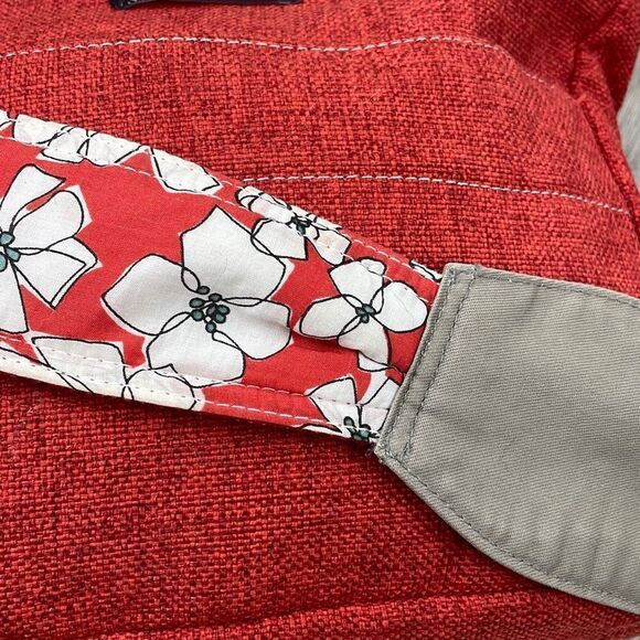 Sage & Harper Women's Multi Media Medium Crossbody Bag Red and Tan - Picture 10 of 16